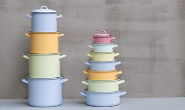 Кастрюля с хромированным ободком 24 см Riess