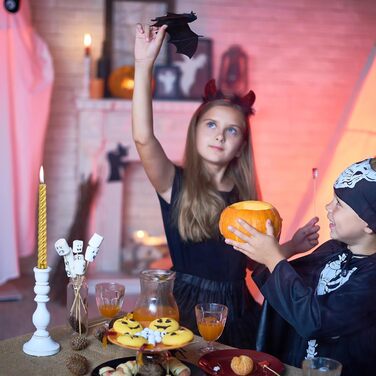 Набір з 4 конічних спіральних свічок 2 х 25,5 см, золотистий Alederways