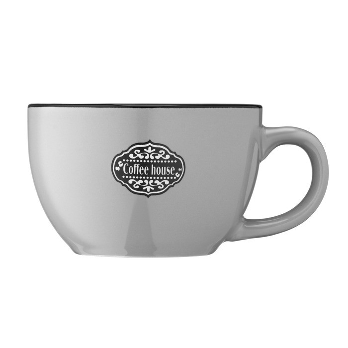 ARDESTO Floerino Cup, 480 мл, Серый, Керамика