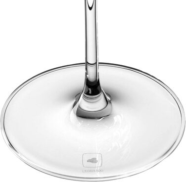 Келихи для рислінгу LEONARDO HOME PUCCINI (набір з 6 шт.) Келихи для вина, стійкі до подряпин (400 мл) Можна мити в посудомийній машині та довговічні Вічні келихи для білого вина Сучасний дизайн Келих для рислінгу Puccini 069540 6 келихів (Бордовий келих 