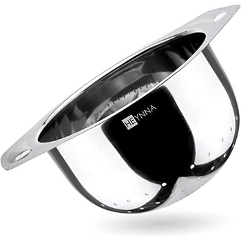 Кухонне сито з нержавіючої сталі/крапельне ситечко з ручками Ø 26 см, нержавіюча сталь підходить для посудомийної машини/кухонного сита як сито для макаронів, сито для салатів, сито для рису/друшляк з нержавіючої сталі