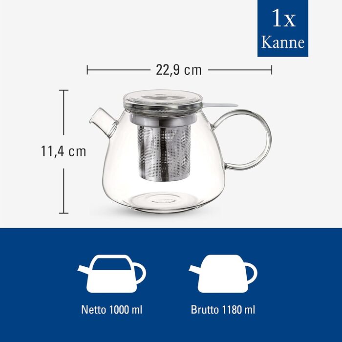 Чайник для заварювання з фільтром 1 л Artesano Hot & Cold Beverages Villeroy & Boch