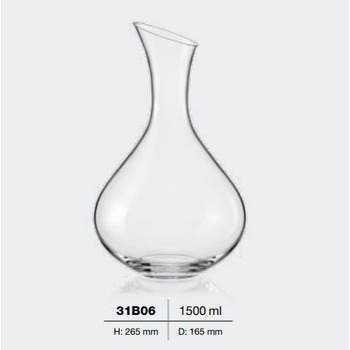 Графін д/вина 1,5л (шт.) 9098 BOHEMIA