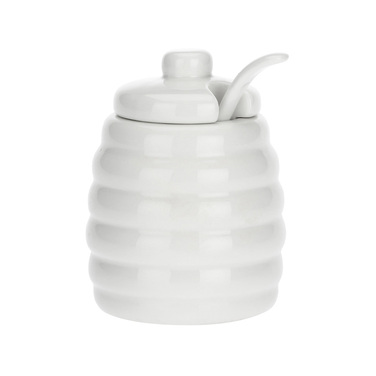 Ємність для цукру La Porcellana Bianca MENAGE з ложкою, порцеляна, 10 х 6,5 см