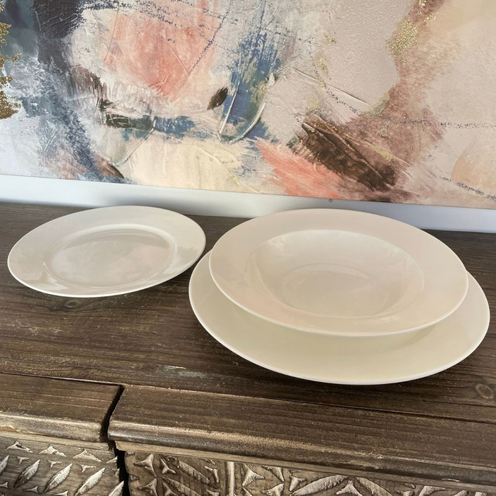 Набор столовой посуды La Porcellana Bianca ESSENZIALE, фарфор, 12 пр.