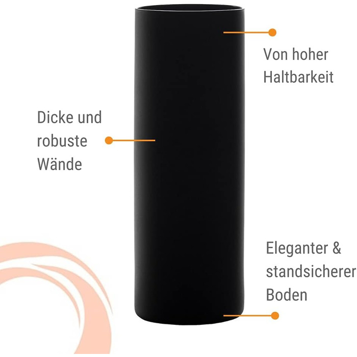 Стаканы для кампари 320 мл, набор 6 предметов, черные New York Bar Stölzle Lausitz