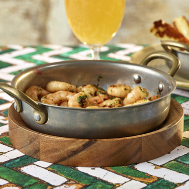 Дошка для подачі 17 см, кругла, акація, GenWare