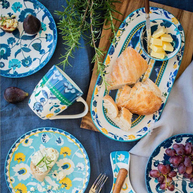 Кухоль для чаю, фарфор, 13,5 x 9,5 x 10,5 см, 460 мл Maxwell & Williams RHAPSODY TEAL