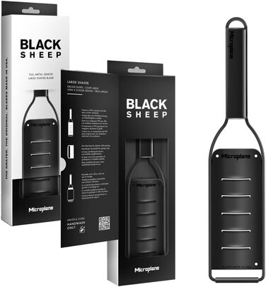 Терка 30 см с большими прорезями, черная Black Sheep Microplane