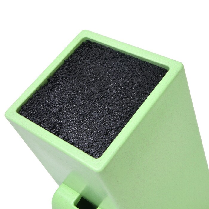 Підставка для кухонних ножів та ножиць Fissman 11x11x26 см ЗЕЛЕНИЙ (2874)