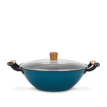 Пательня - вок Fissman SEAGREEN 30x10,5 см / 5 л з дере`яною ручкою (4013)