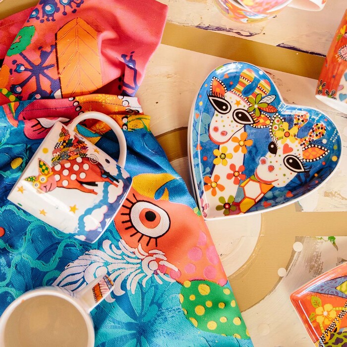 Тарілка десертна Maxwell Williams Araras LOVE HEARTS, фарфор, діам. 15,5 см