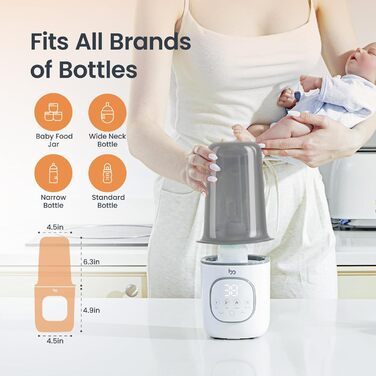 Електричний підігрівач дитячих пляшечок 8 в 1, 220 Вт femometer family