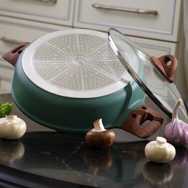 Сотейник Fissman FIRENZE 28x7,2 см 3,8 л со стеклянной крышкой (14280)