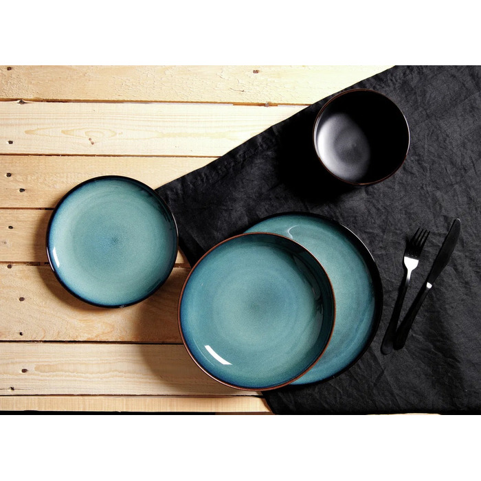 Набір тарілок на 4 персони, 8 предметів, синій BALI Ritzenhoff & Breker