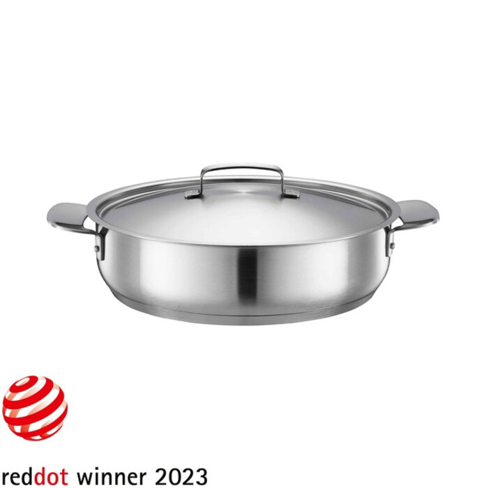 Сотейник глибокий Fiskars All Steel 28 см матовий (1064749)