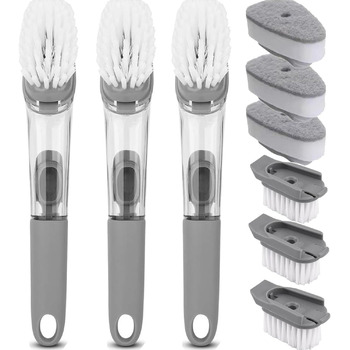 Щітка для посуду з 6 змінними головками 23,5 см AMZMUKAUP