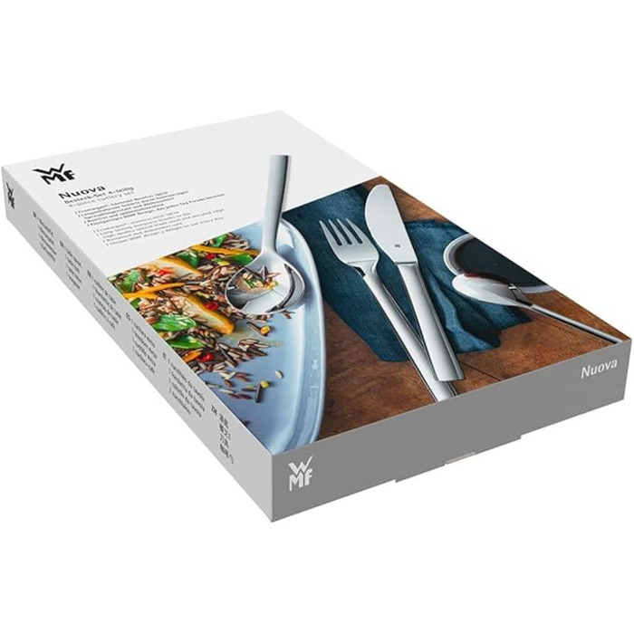 Набор столовых приборов из 4 предметов, полированная нержавеющая сталь  Nuova WMF