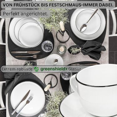 Кавовий сервіз на 6 персон, 12 предметів, білі Marlo Sänger