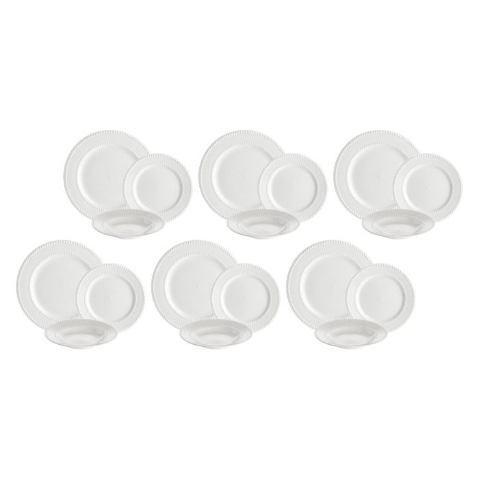 Набір столового посуду La Porcellana Bianca COLLINA, порцеляна, 18 пр.