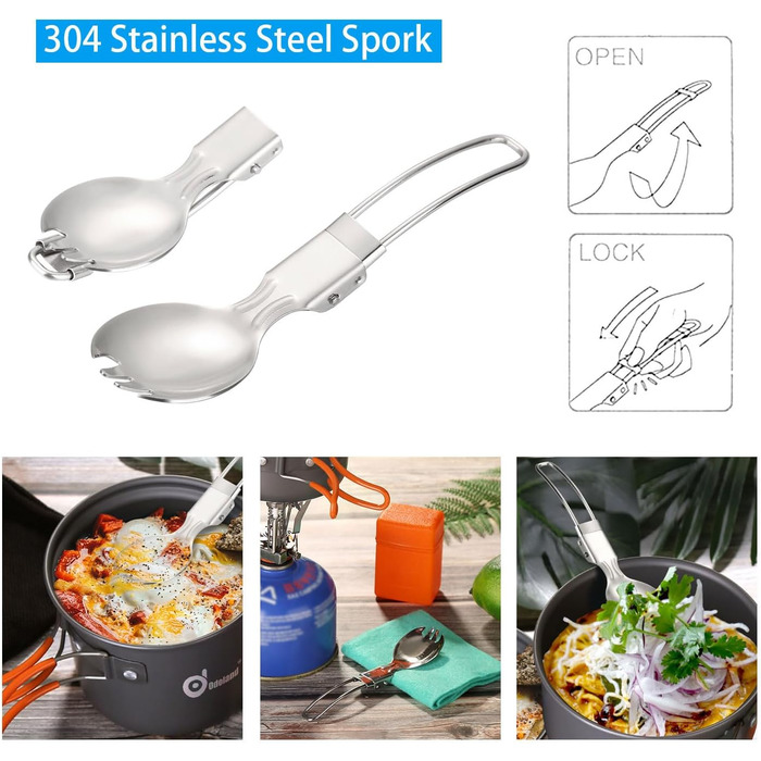 Набір кемпінгового посуду з міні-кемпінговою плитою 6 шт. Odoland