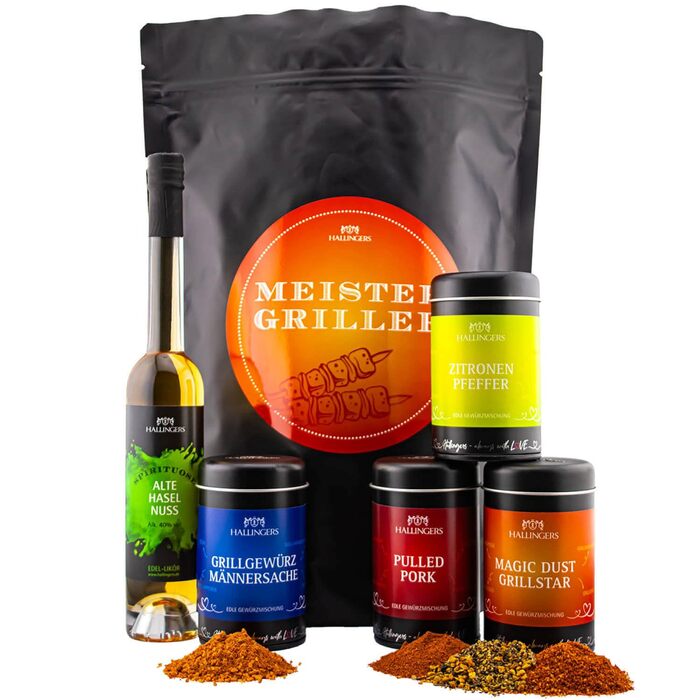 Подарунковий набір спецій ручної роботи, 12 спецій з усього світу (набір) - Літній подарунок та ідеальний подарунок для барбекю День народження, вітання, новосілля, річниця, дружба, Gen Selection, 12 спецій (73651) (Master Griller XXL, делікатеси (92651))