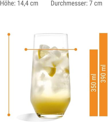 Набір із 6 склянок для лонгдрінків 390 мл, Quatrophil Stölzle Lausitz