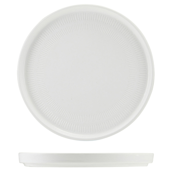 Тарілка презентаційна 20*2.2 см із низьким вертикальним бортом, Incise Porcelain Lustre, GenWare