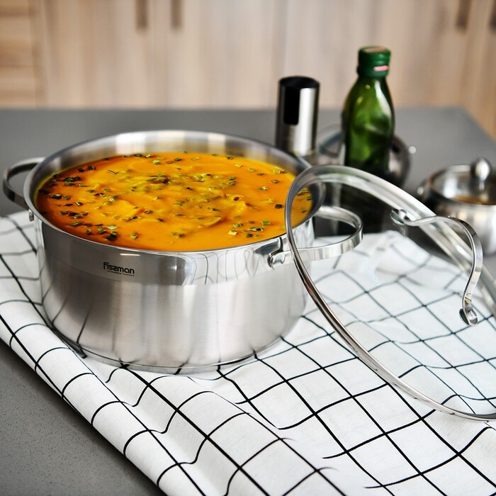 Набір посуду зі скляними кришками 6 предметів EVITA Fissman