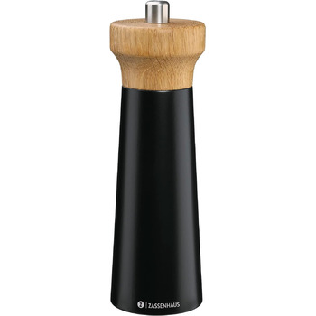 Черная/буковая древесина Фрезерная головка из древесины дуба с бесступенчатой регулировкой высокопроизводительной керамической шлифовальной машины Мельница для специй для соли 18 см, Ø 5,6 см Черный/Дуб