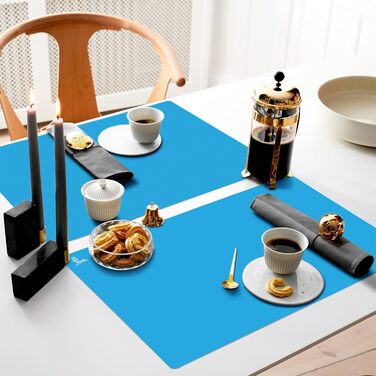 Антипригарний килимок для випічки 60 x 40 см синій SUPER KITCHEN