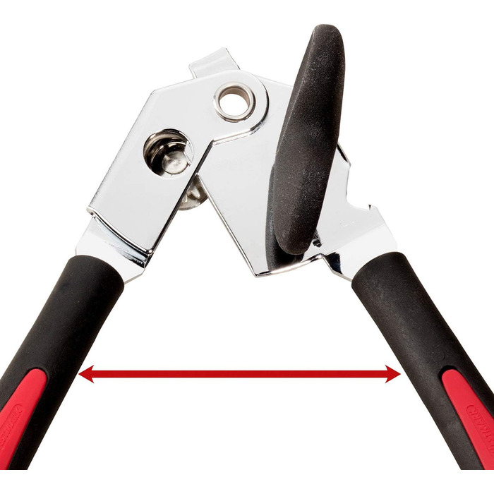 Відкривачка для плоскогубців Westmark з підйомником капсули та кришки, довжина 22 см, сталь/пластик, галантний супер, чорний/червоний, 29412260