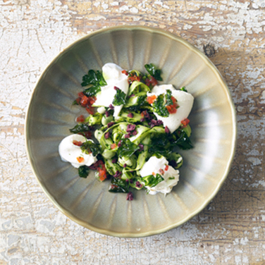 Миска Coupe с зубчатым краем 22,8 см, Terra Porcelain Matt Grey Scalloped