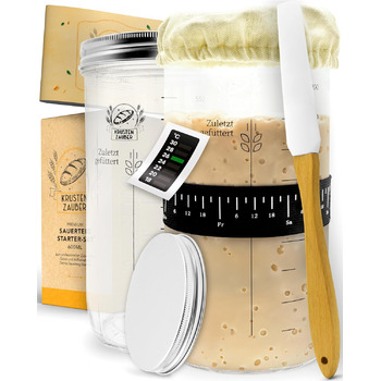 Форма для випікання хліба KRUSTENZAUBER з кришкою та кошиком для розстойки - міцна чавунна форма для випікання 28 см - ідеально підходить як форма для хліба, форма для випічки тостів, форма для хліба, чавунна каструля, аксесуари для випікання хліба, горщи