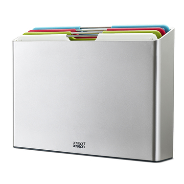 Набір обробних дощок, 7,5 х 26 х 36 см, сріблястий Folio Large Joseph Joseph
