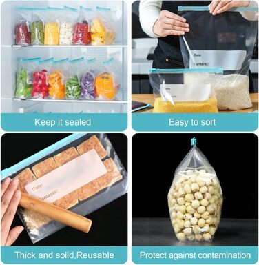 Вакуумні пакети 60 пакетів 10 х 20/ 16 х 23/ 32 х 26,5 см Generic