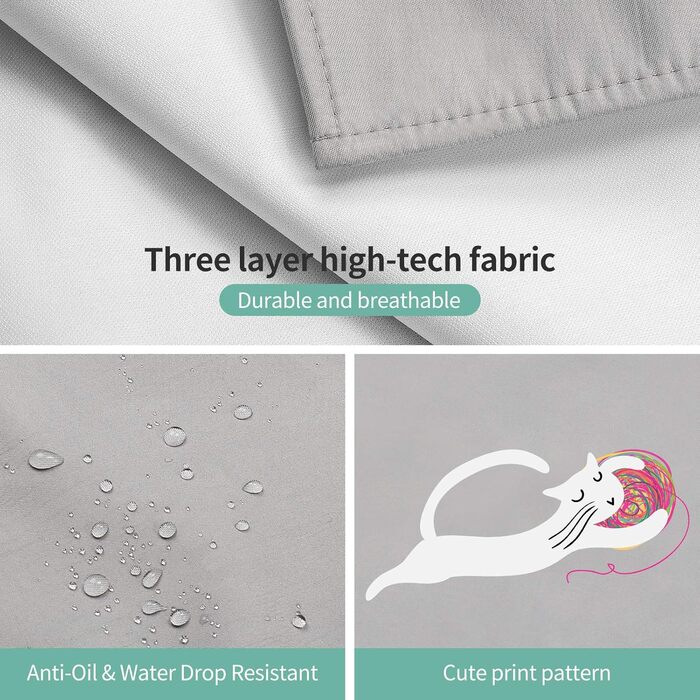 Фартух кухонний для дітей 46 х 60 см зелений Viedouce