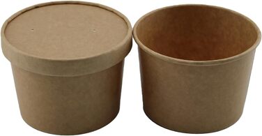 Набор бумажных стаканчиков для мороженого 100 шт. 500 мл Enpack