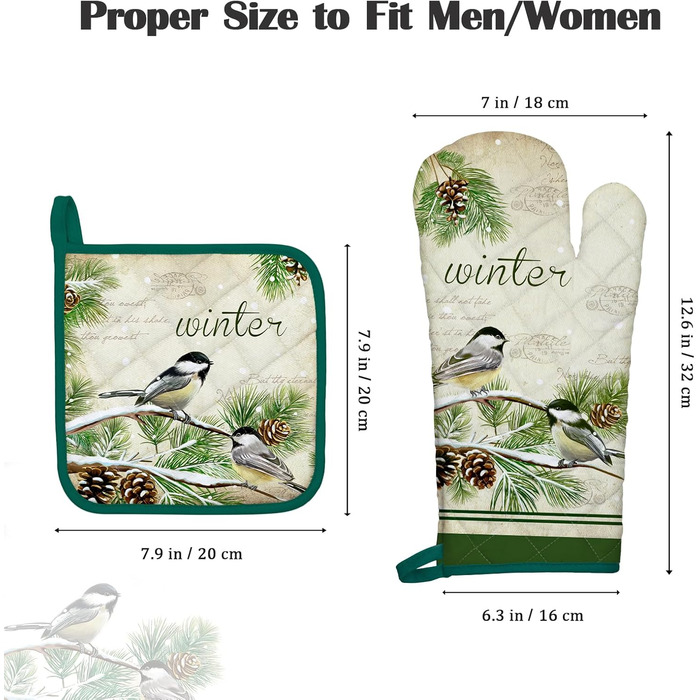 Набір з 2 кухонних рукавичок Arquiel з тримачем для каструлі Gnome Autumn Orange Checked Gnome Autumn Orange Checked Set of 2 шт., 100 бавовняні кулінарні рукавички, термостійкі кухонні рукавички для приготування їжі, осінній декор, подарунки для жінок (з