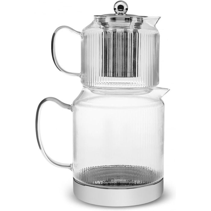 Чайник із боросилікатного скла 0,6 та 1,5 л KARACA