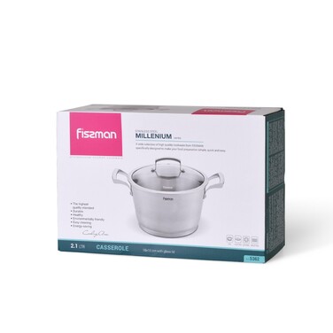 Кастрюля со стеклянной крышкой 18 см 2,1 л MILLENIUM Fissman
