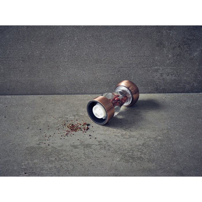Млин для солі та перцю, 14 см, акрил/мідь, GenWare