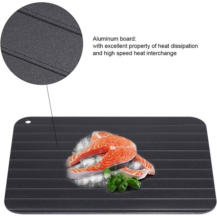 Доска для размораживания 23 x 16,5 см черная Garsent