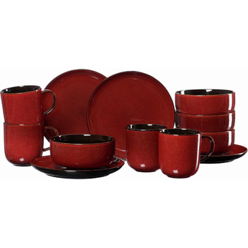Сервіз для сніданку на 4 персони, 12 предметів, червоний GAMBIA Ritzenhoff & Breker