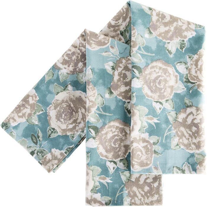 Різдвяні кухонні рушники Ragged Rose, бавовна (70x50x1 см, колір Duckegg Blue)