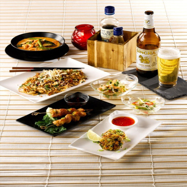 Тарілка прямокутна, біла, 30х20 см, Luna