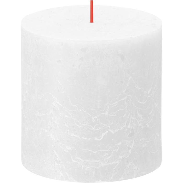 Свічка Bolsius Rustic Pillar XXL - 3 шт. и - 10 x 10 см - Декоративні побутові свічки - Час горіння 62 години - Без запаху - Містить натуральний рослинний віск - Без пальмової олії (Біла)