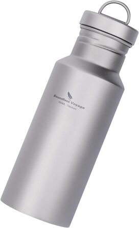 Титанова пляшка для води 550 мл. iBasingo