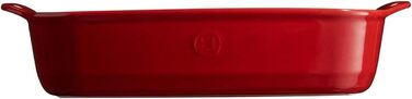 Форма для запекания керамическая прямоугольная 42x27x9 см, бордовая Emile Henry