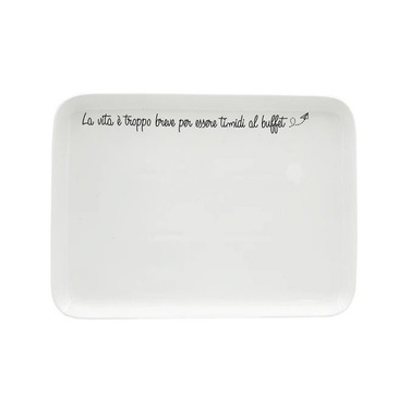 Поднос прямоугольный La Porcellana Bianca GLI ONESTI, фарфор, 30 х 22 см